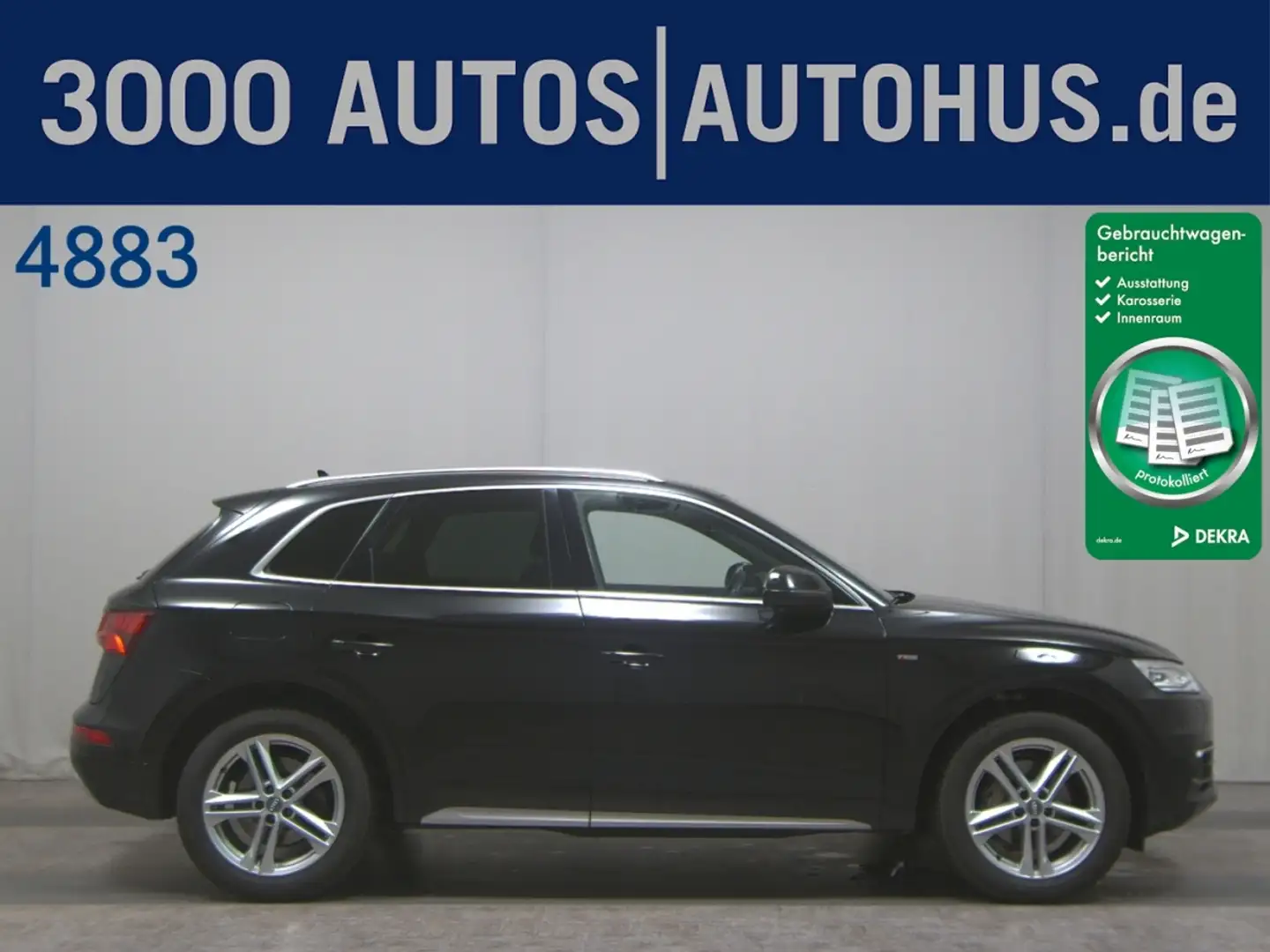 Audi Q5 35 TDI S-Line T-Leder Navi AHK ACC Xenon Noir - 1