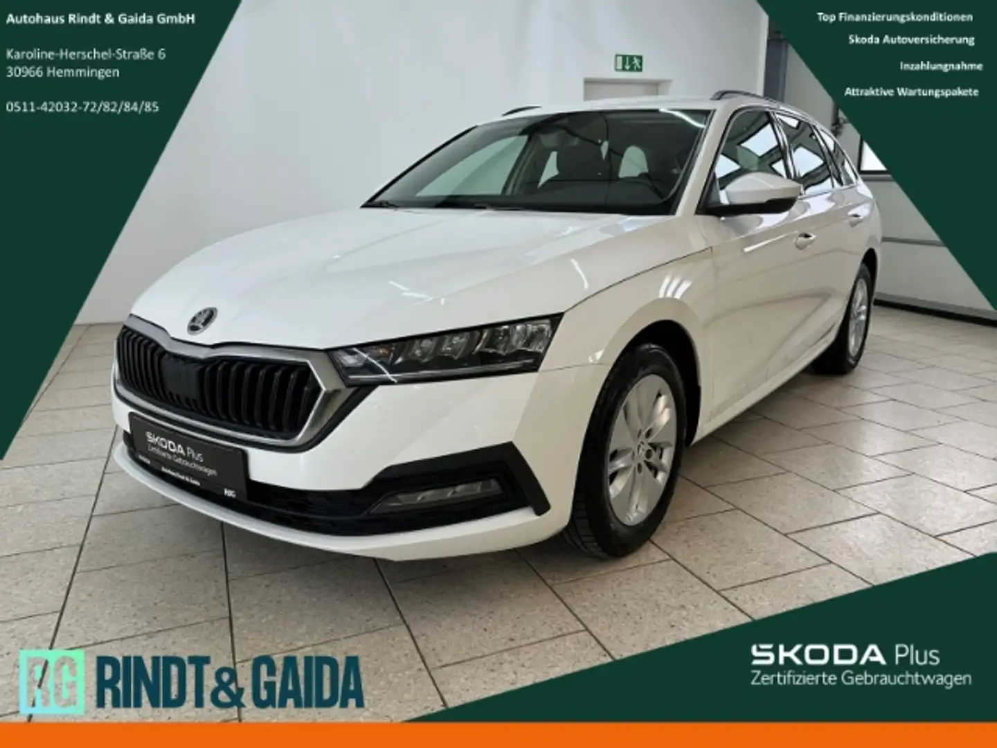 Skoda Octavia Combi 1.5 TSI Ambition SHZ PDC Climatronic Weiß - 1