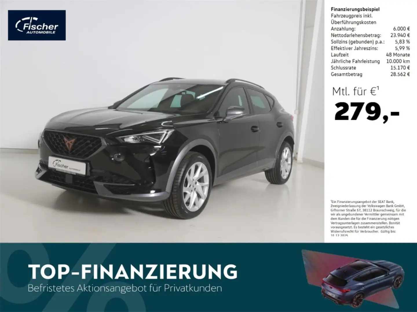 CUPRA Formentor 2.0 TSI DSG 4Drive AHK/NAV/ACC/KAMERA Schwarz - 1