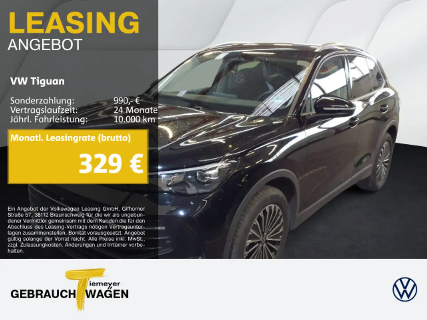 Volkswagen Tiguan 2.0 TDI DSG GOAL 360° LED+ AHK LM18 Schwarz - 1