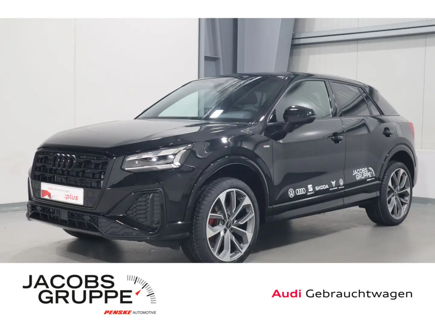 Audi Q2 S line 35 TFSI 110150 kWPS S Pano/phone box/Matrix LED/R.-Kamer Schwarz - 1