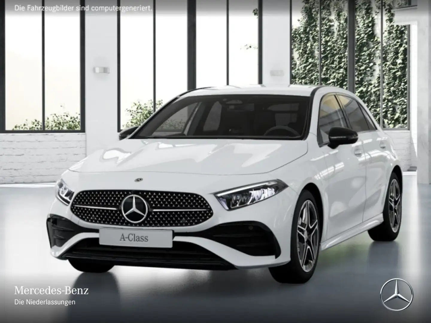 Mercedes-Benz A 180 AMG+NIGHT+AHK+LED+KAMERA+TOTW+KEYLESS+7G Weiß - 2