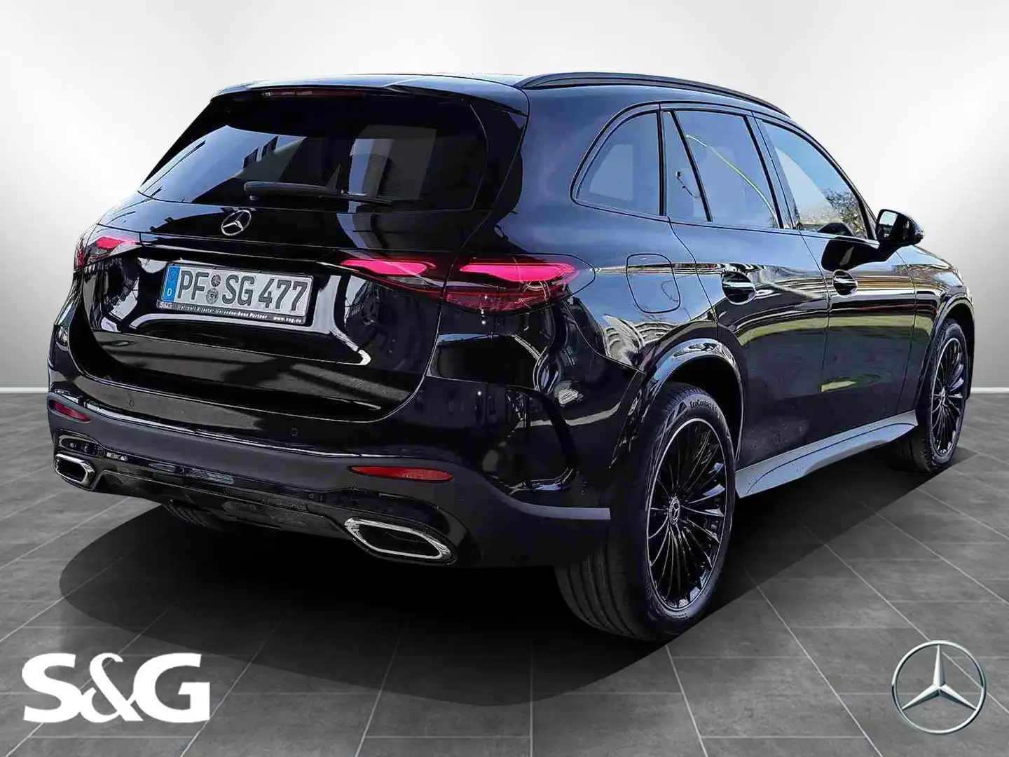 Mercedes-Benz GLC 300 d 4M AMG DIG-LED+360°+AHK+Pano+Distronic Schwarz - 2