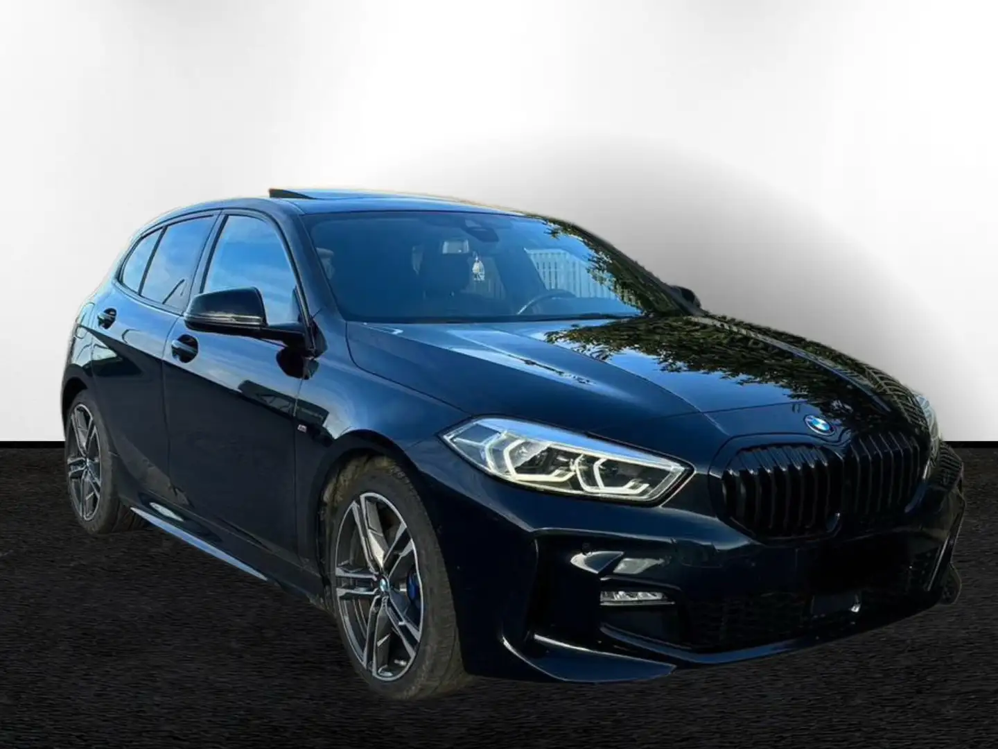 BMW 118 118d M-SPORT auto TETTO PANORAMICO Nero - 1