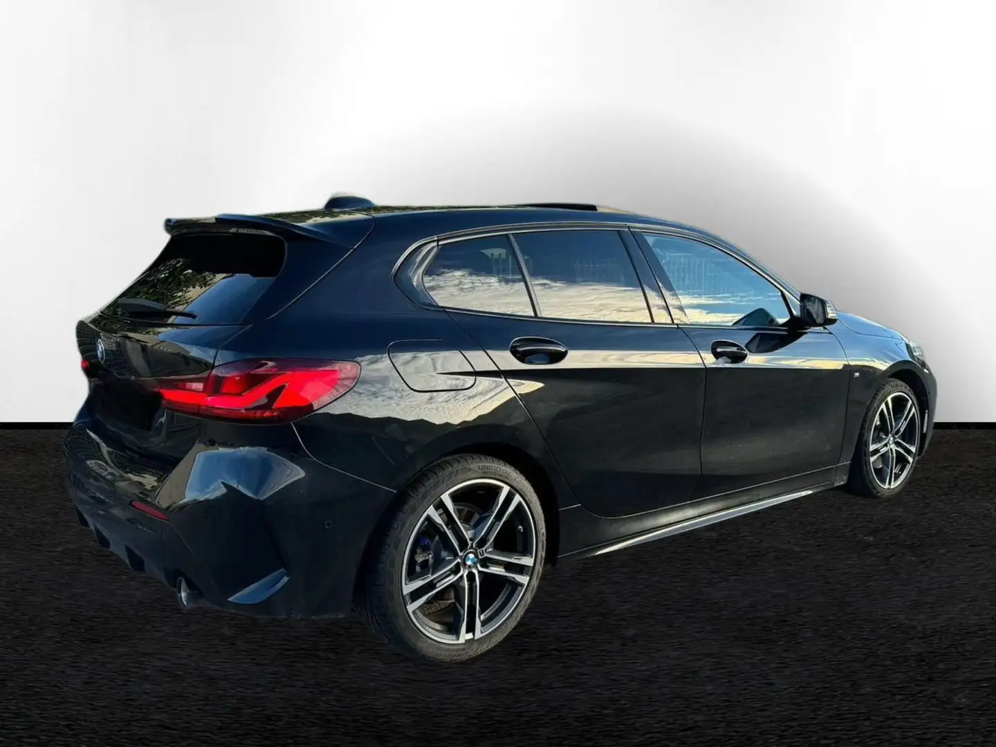 BMW 118 118d M-SPORT auto TETTO PANORAMICO Nero - 2