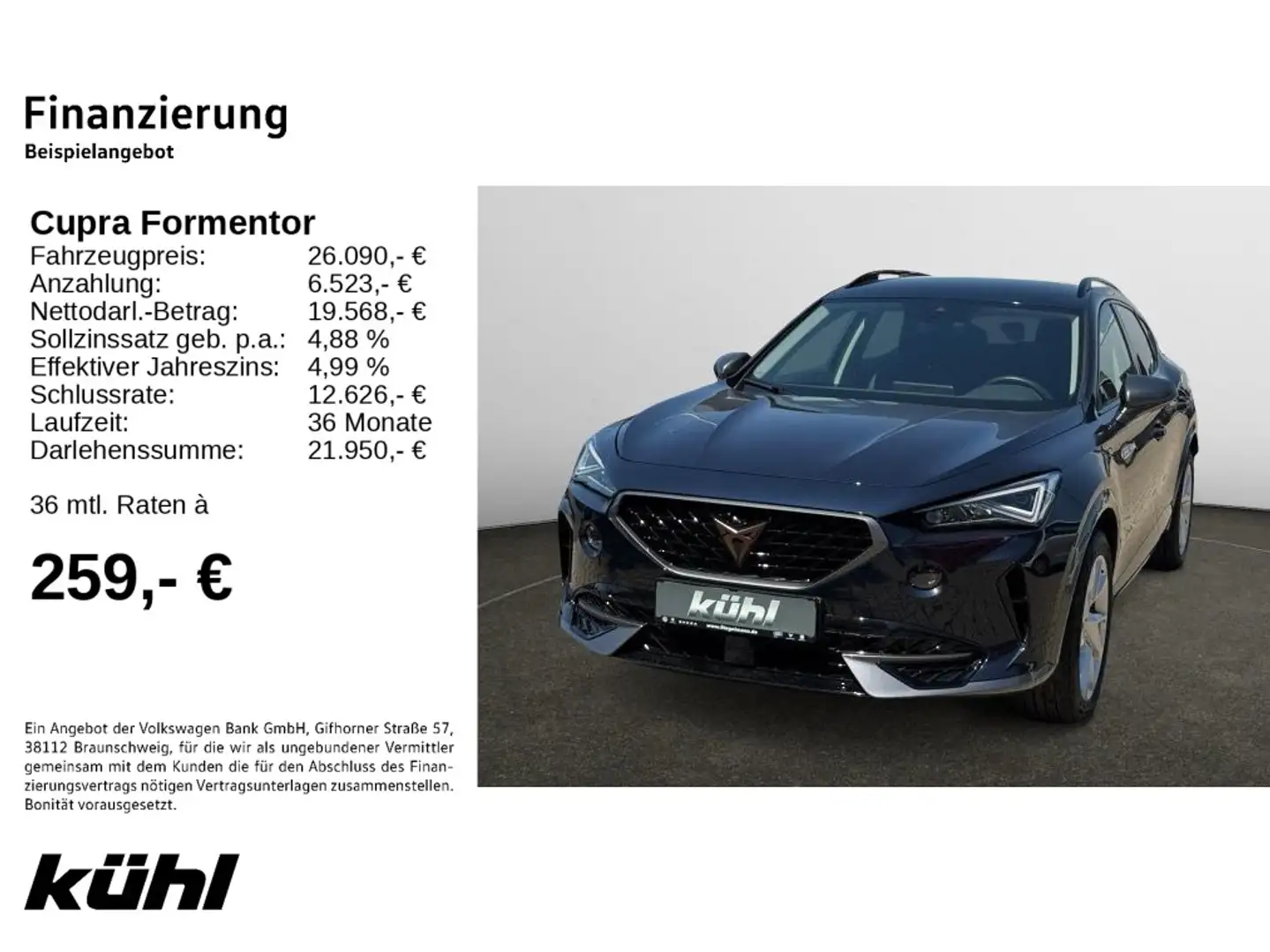 CUPRA Formentor 1.4 TSI Hybrid DSG *AHK*Kamera* LED*Na Blau - 2
