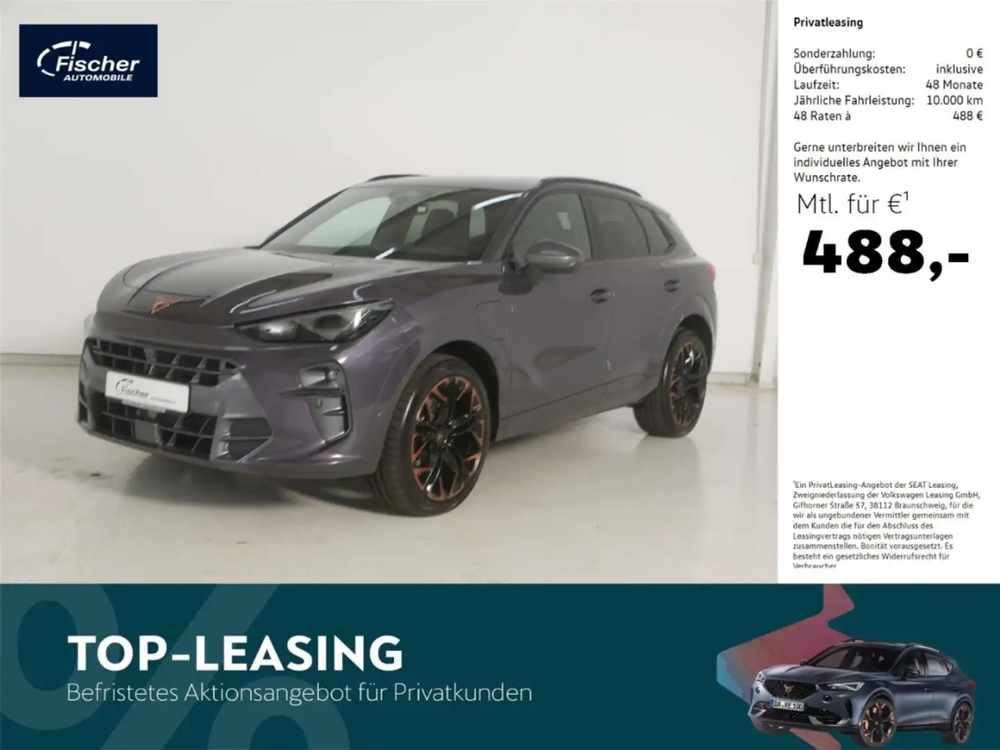 CUPRA Terramar 1.5 e-Hybrid VZ DSG P-Dach/Matrix/20'' Fioletowy - 1