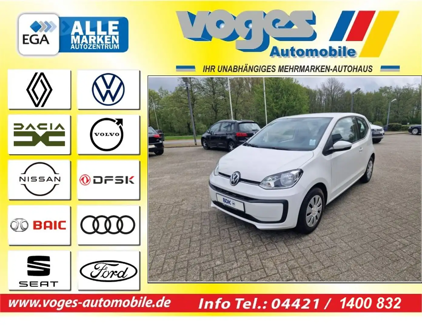 Volkswagen up! (BlueMotion Technology) move up! Weiß - 1