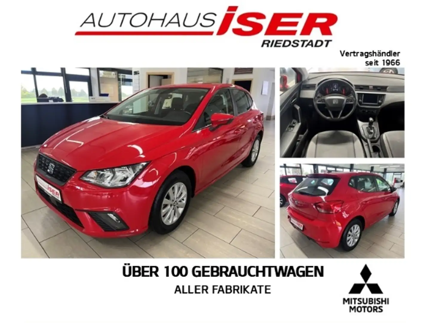 SEAT Ibiza Style 1.0 TSI EU6d PDC BT ZV Klima SHZ Rot - 1