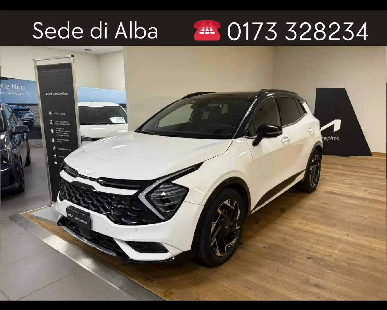 Kia Sportage 1.6 CRDi MHEV GT-line Plus Blanc - 1