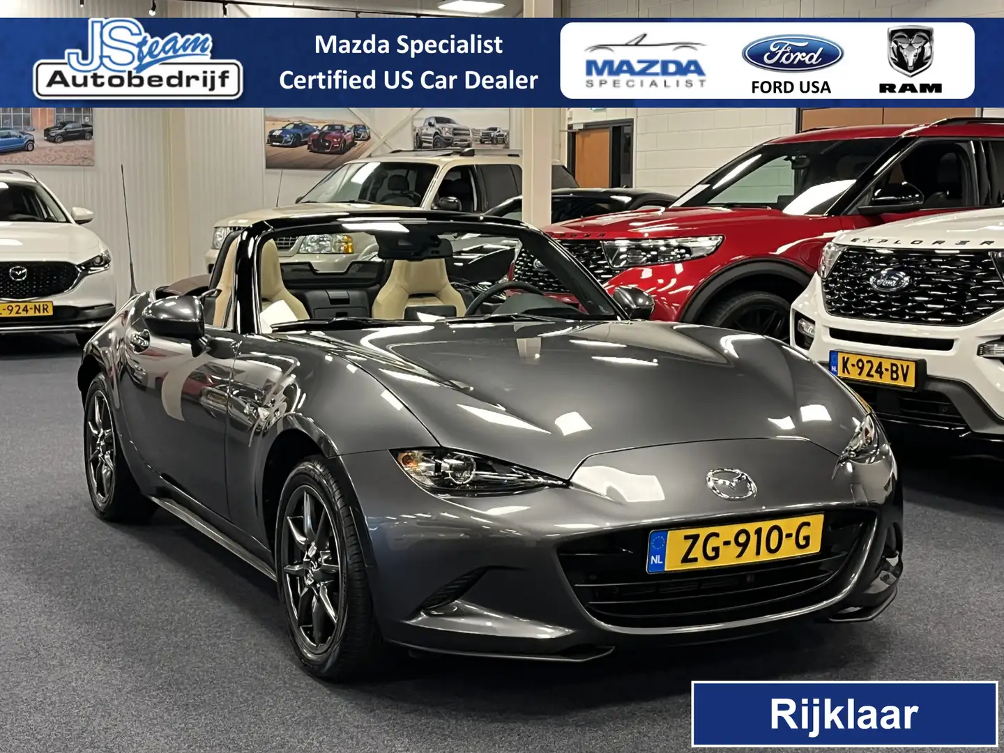 Mazda MX-5 ND Roadster 1.5 SkyActiv-G 132PK Chairo Limited Bo Gris - 1