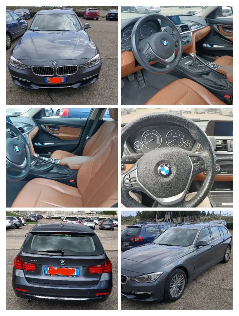 BMW 320 Serie 320d Touring xdrive Luxury navi Marrone - 2