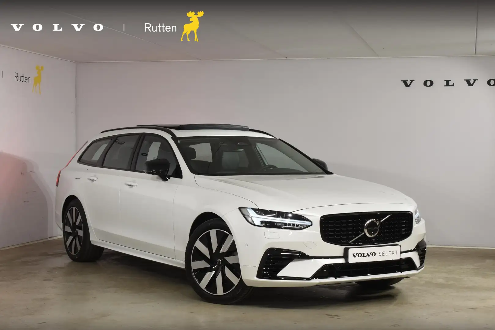 Volvo V90 T8 455PK Automaat Plug-in Hybrid AWD Ultra Dark / Wit - 1