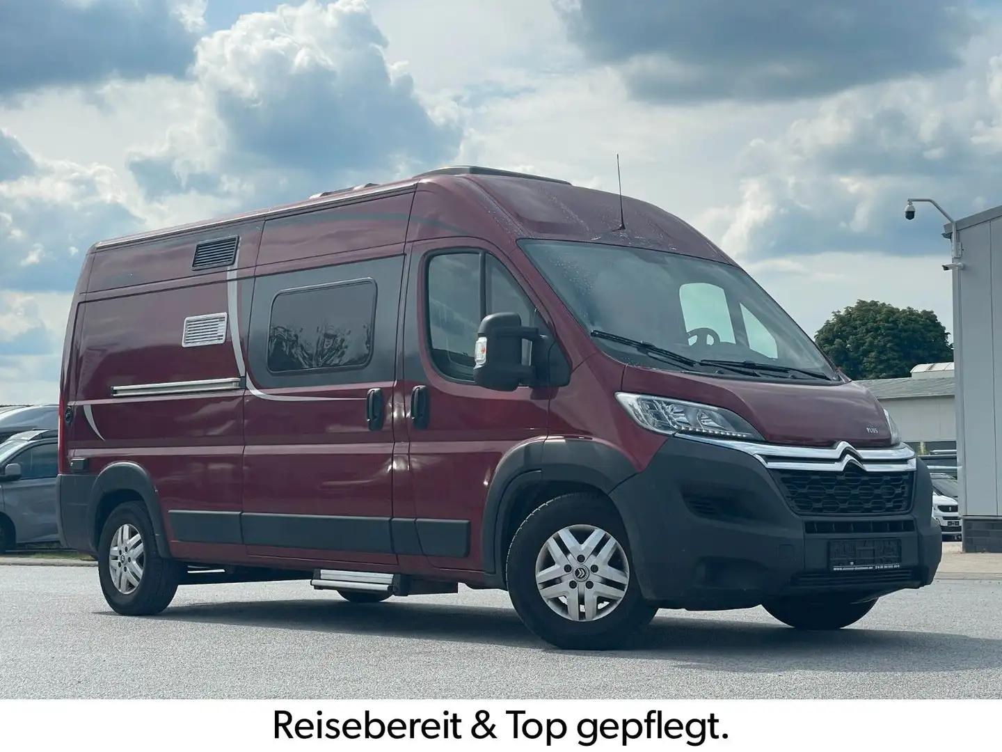 Pössl 2WIN R PLUS (+) | AHK | RFK | Solar | Gepflegt! Rouge - 1