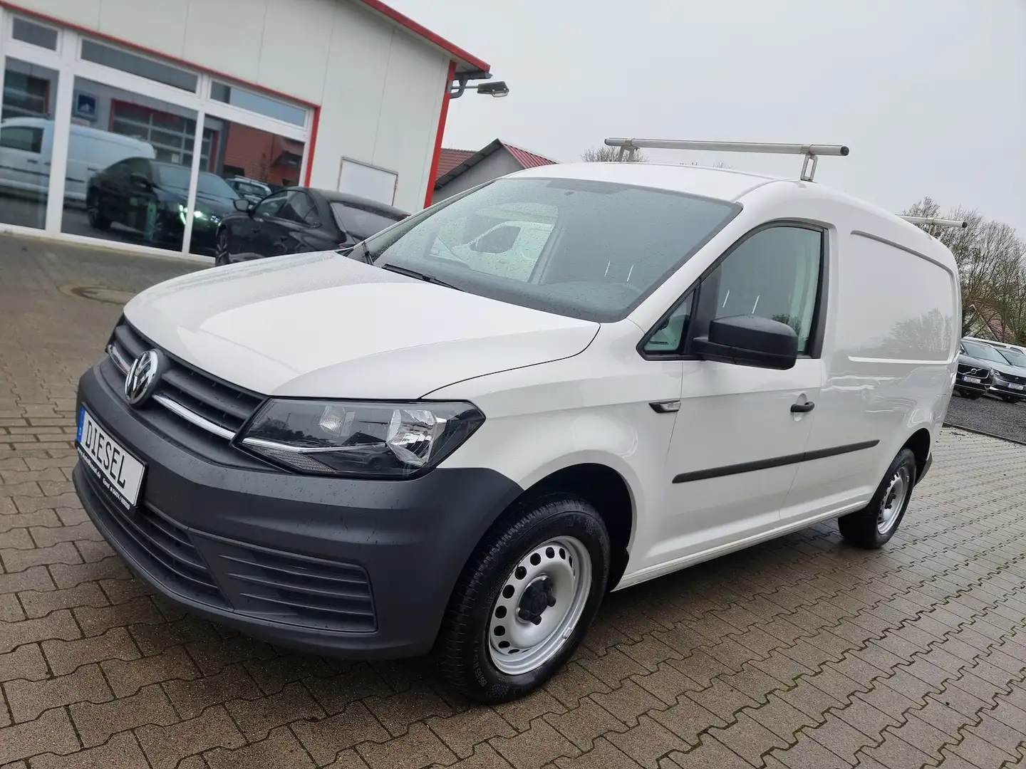 Volkswagen Caddy Maxi Kasten BMT AHK Regal Klima Tempomat Weiß - 1