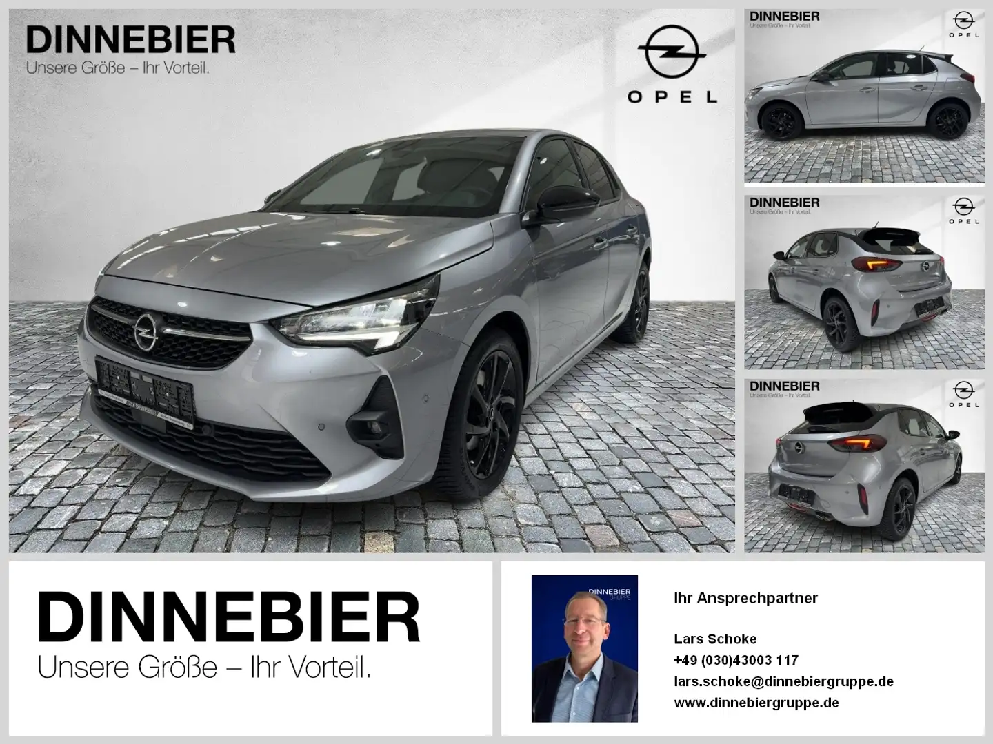 Opel Corsa GS Line *PDC*LED* DynLicht LED TWA PDC Argent - 1