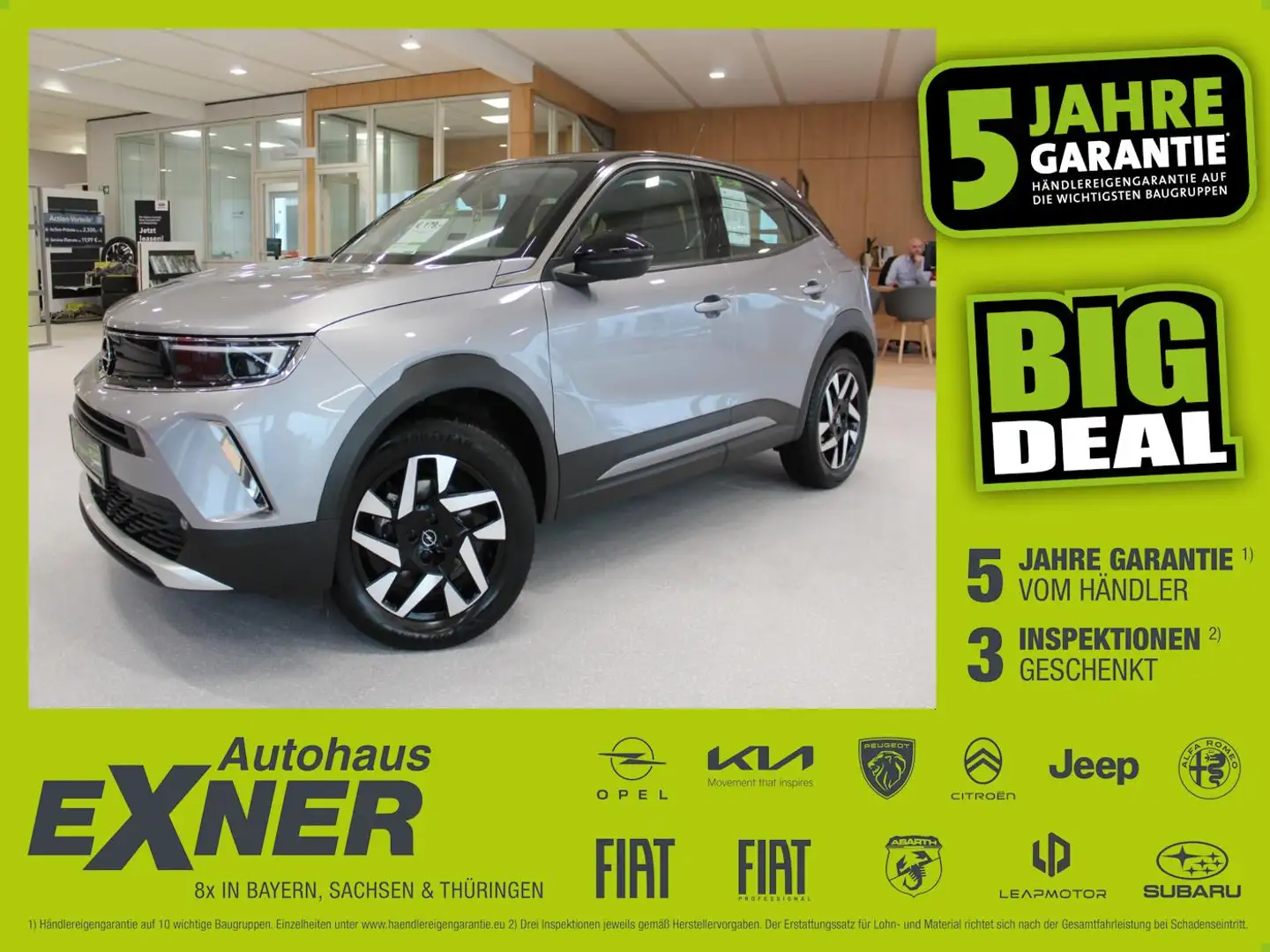 Opel Mokka-E ELEGANCE SHZ+Winterp.+Kam.+KlimaA+LM+PDC Srebrny - 1