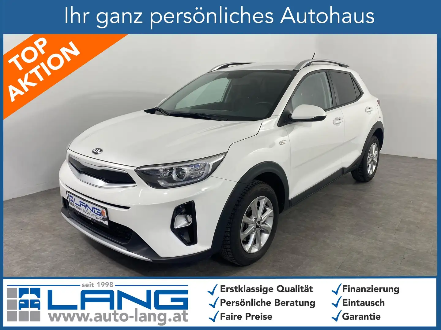 Kia Stonic 1.2 Silber 62 kW (84 PS), Schalt. 5-Gang Weiß - 1