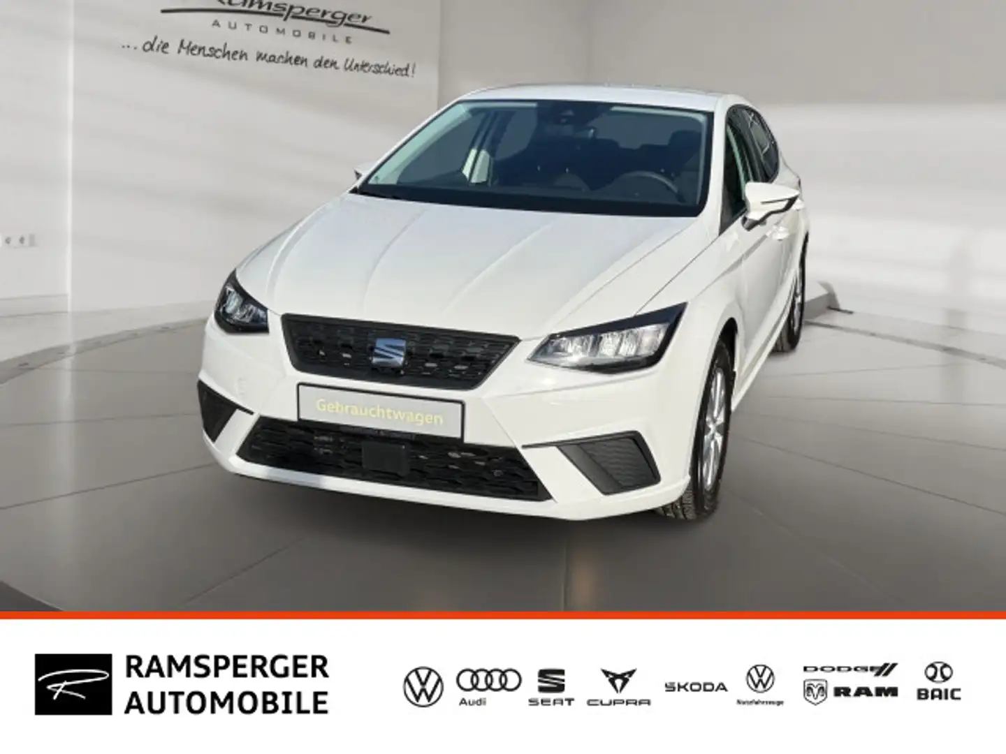SEAT Ibiza 1.0 TSI LED/EPH/DAB/Virtual/uvm. Weiß - 1