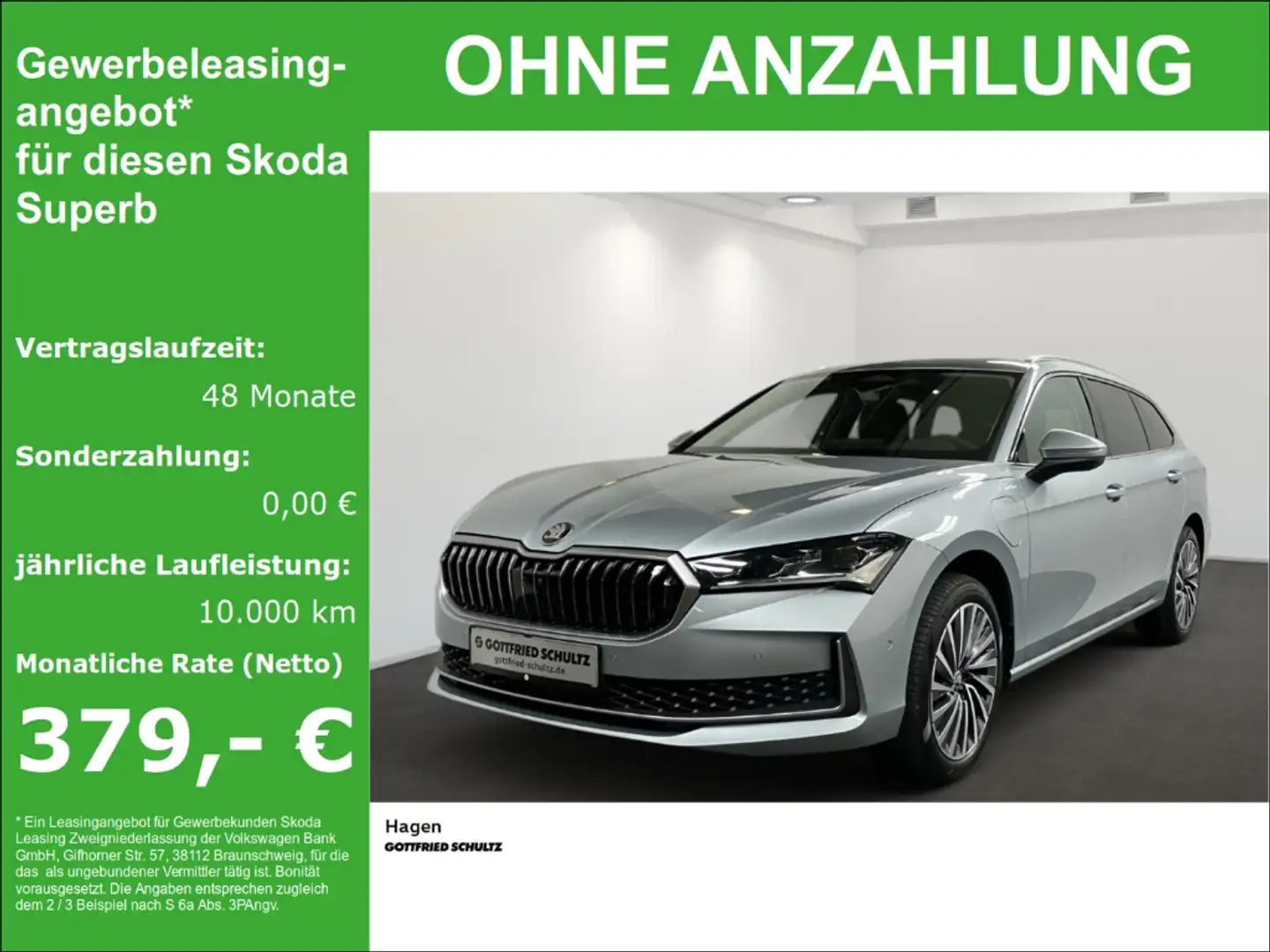 Skoda Superb Combi L&K 1.5 TSI iV hybrid DSG Silber - 1