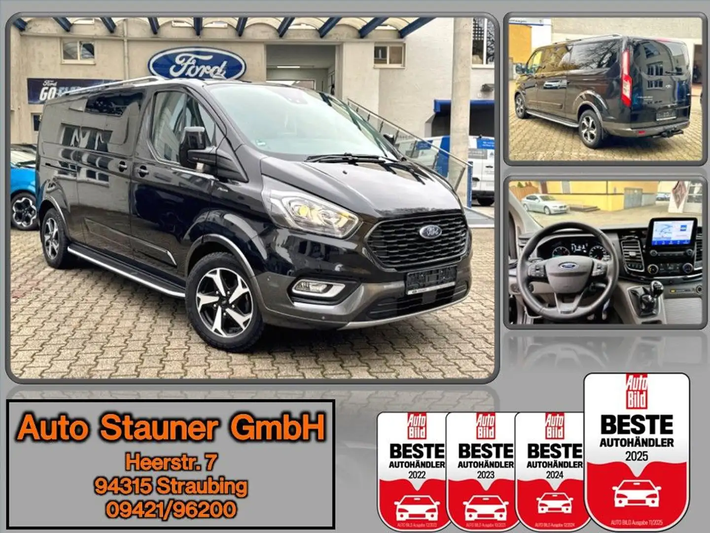 Ford Tourneo Custom Active 320L2 /ACC/AHK/KAMERA/NAVI Schwarz - 1