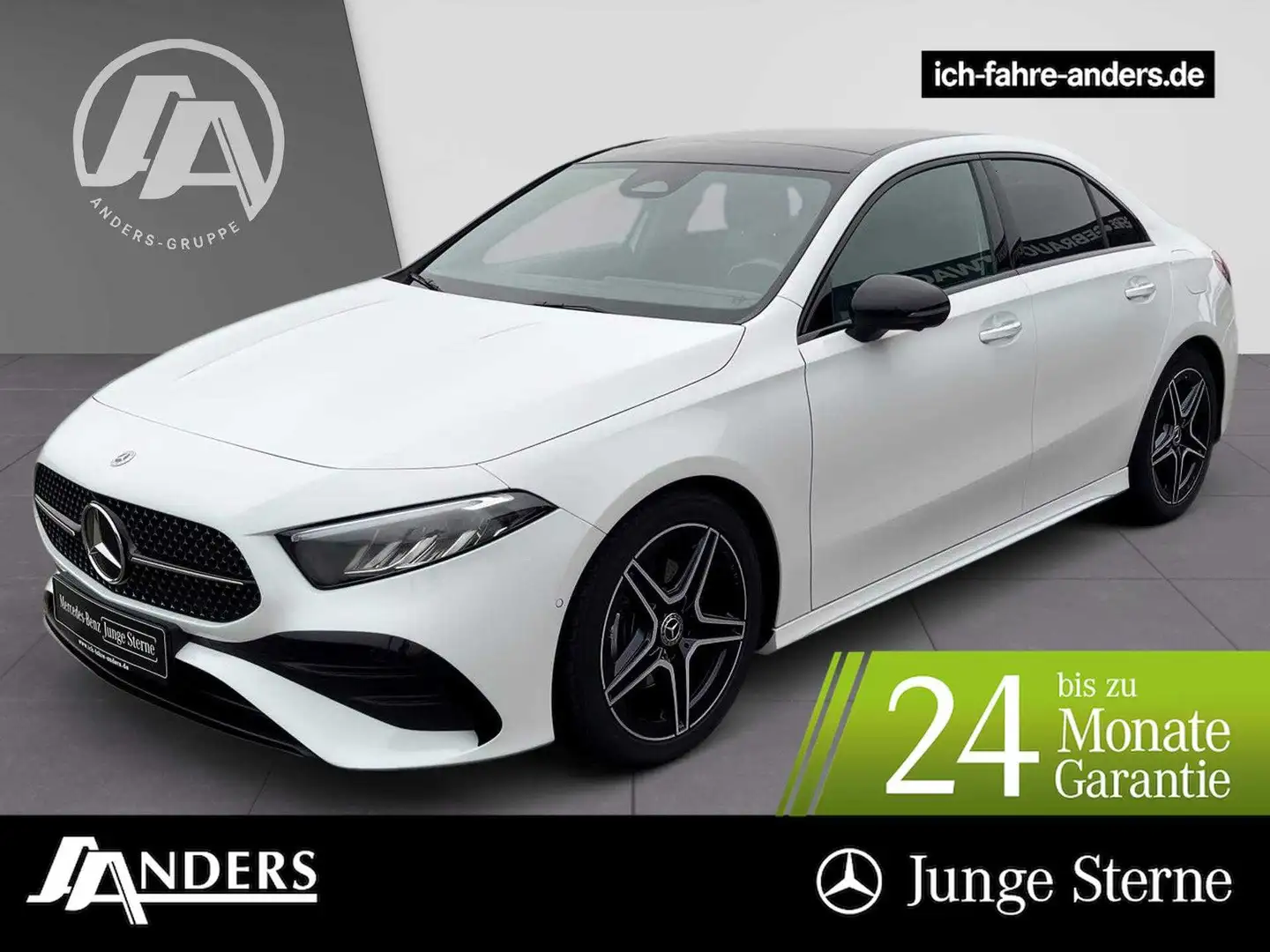 Mercedes-Benz A 200 Limo AMG PREMIUM+LED+36+Pano+Key+SOUND+AHK Alb - 1