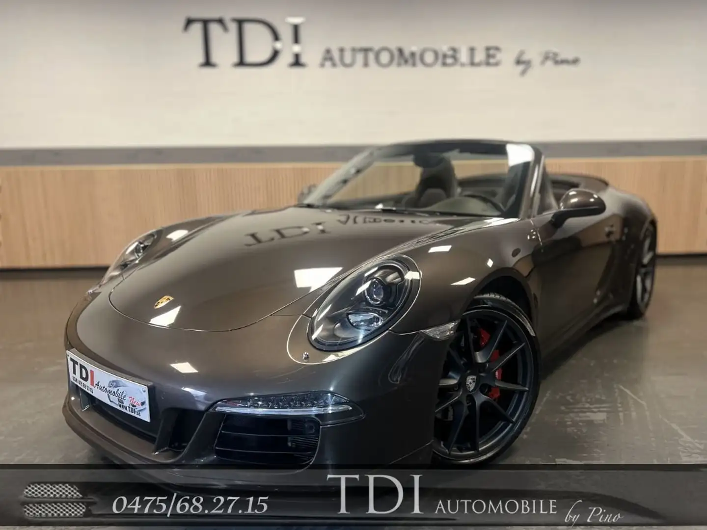 Porsche 991 911*4S*CABRIO*991*3.8i PDK*400cv*PACK SPORT*20'* Brown - 1