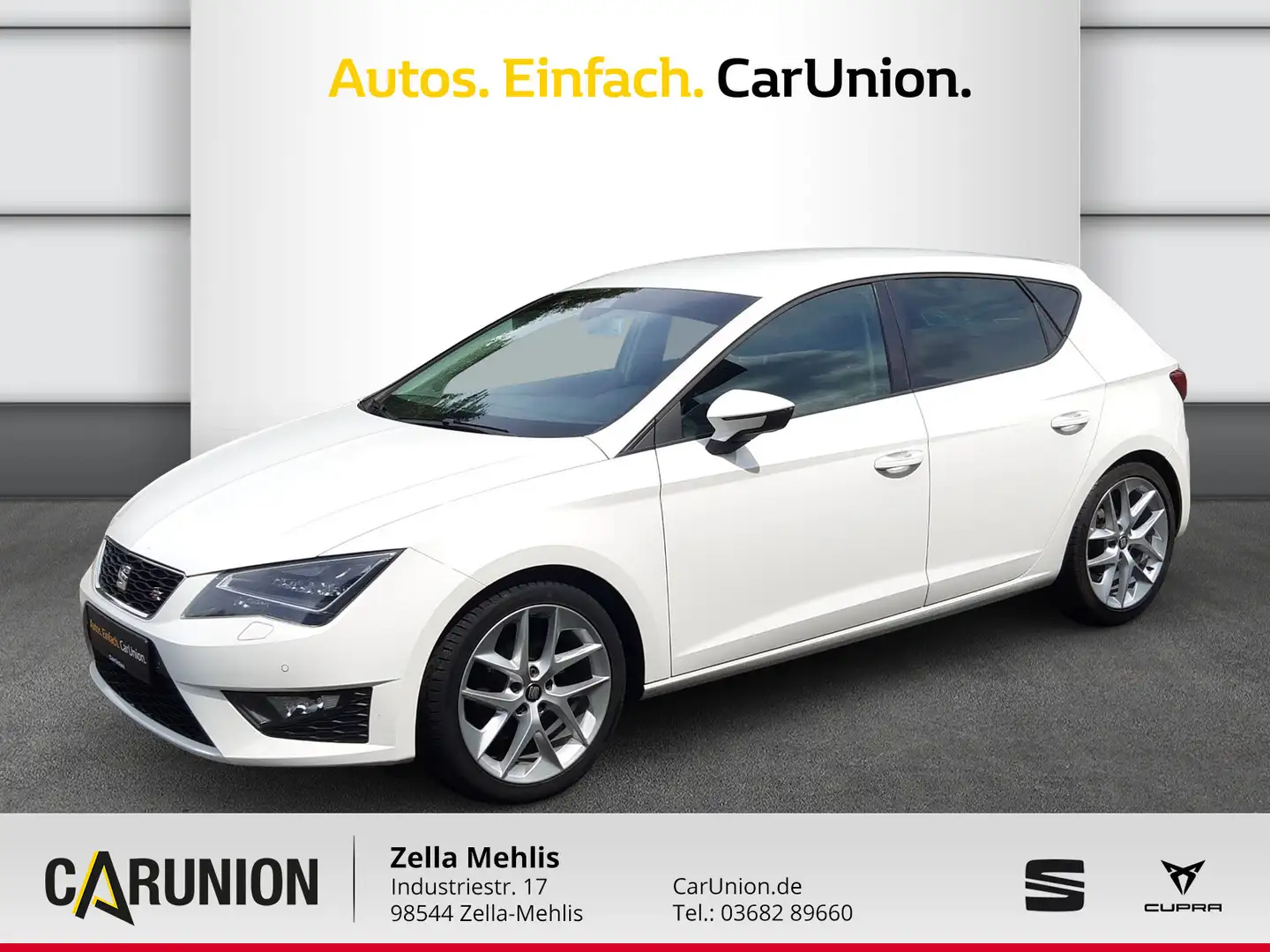 SEAT Leon 2,0 TDI FR *KLIMA*LED*TEMPO*PDC* Weiß - 1