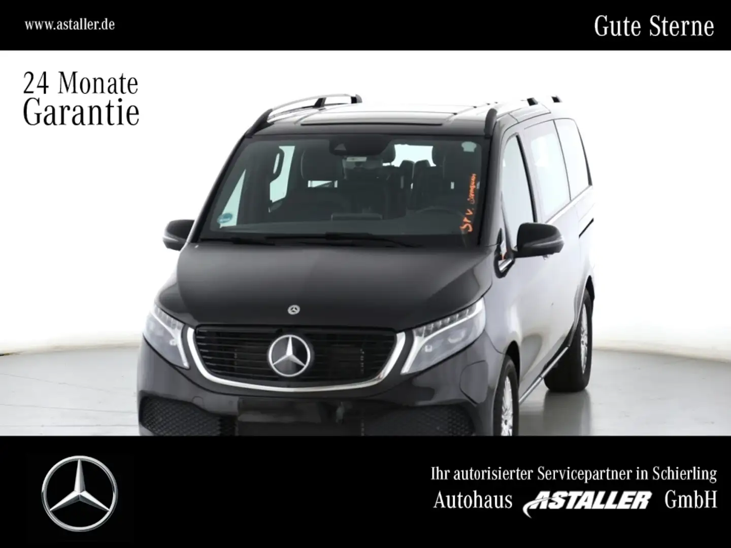 Mercedes-Benz EQV 300 Avantgarde Lang L2 360°+LED+NaviPL+Distr Чорний - 1