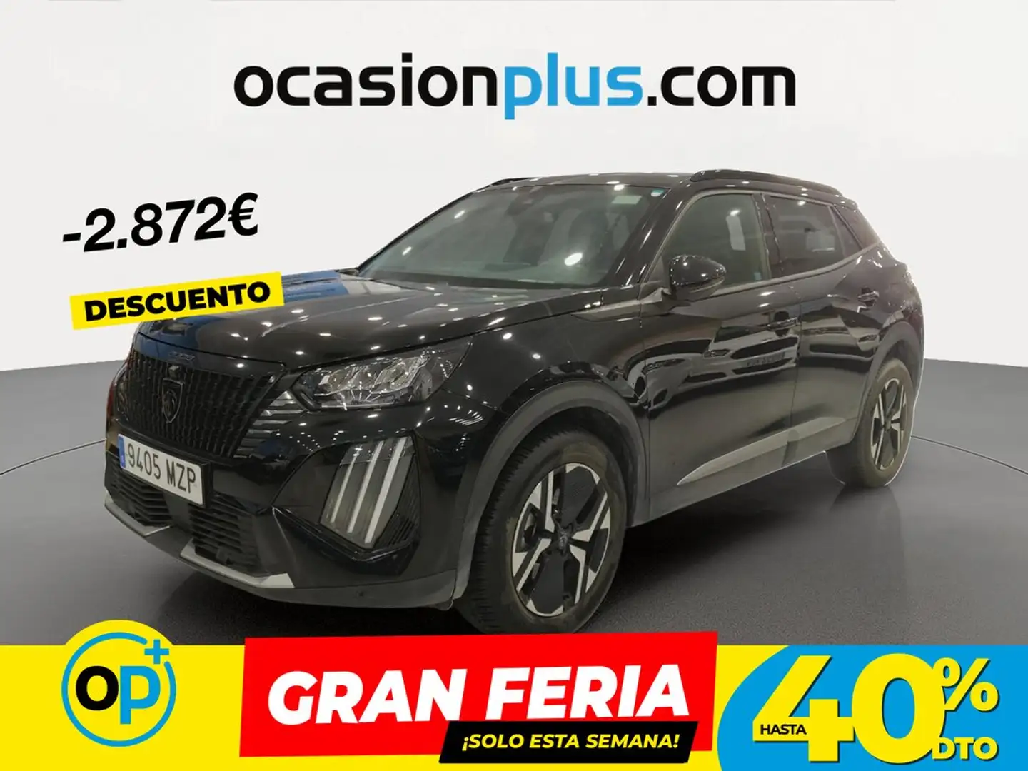 Peugeot 2008 Hybrid Allure eDCS6 145 Negro - 1
