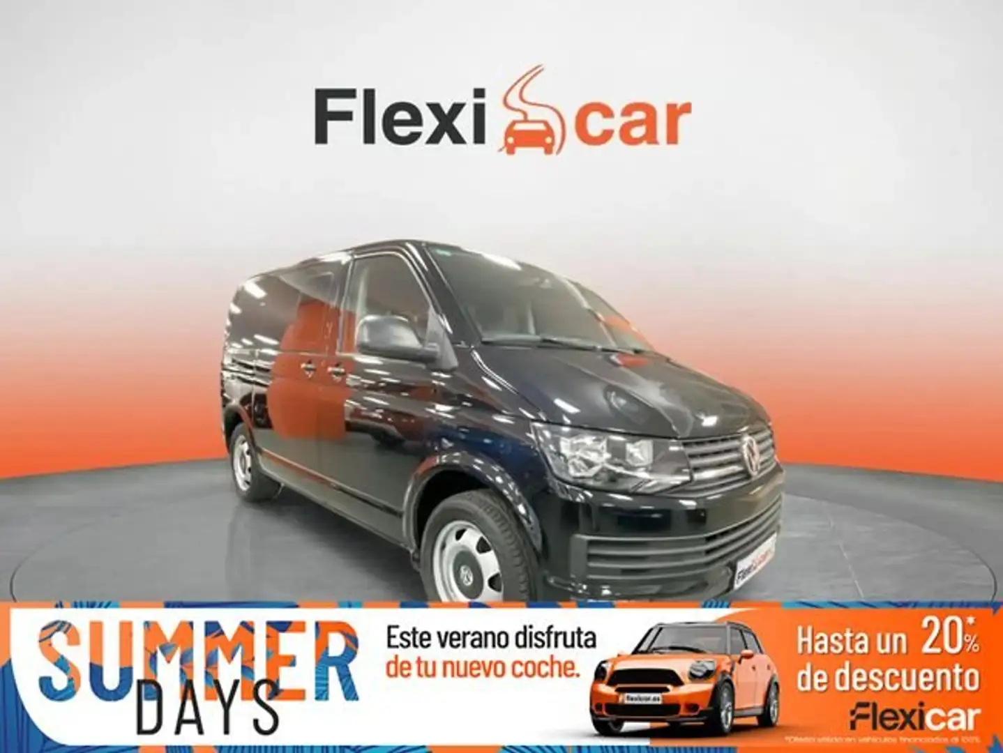 Volkswagen T5 Caravelle Trendline+Corto+2.0+TDI+75kW+%28102CV%29+BMT Negro - 1