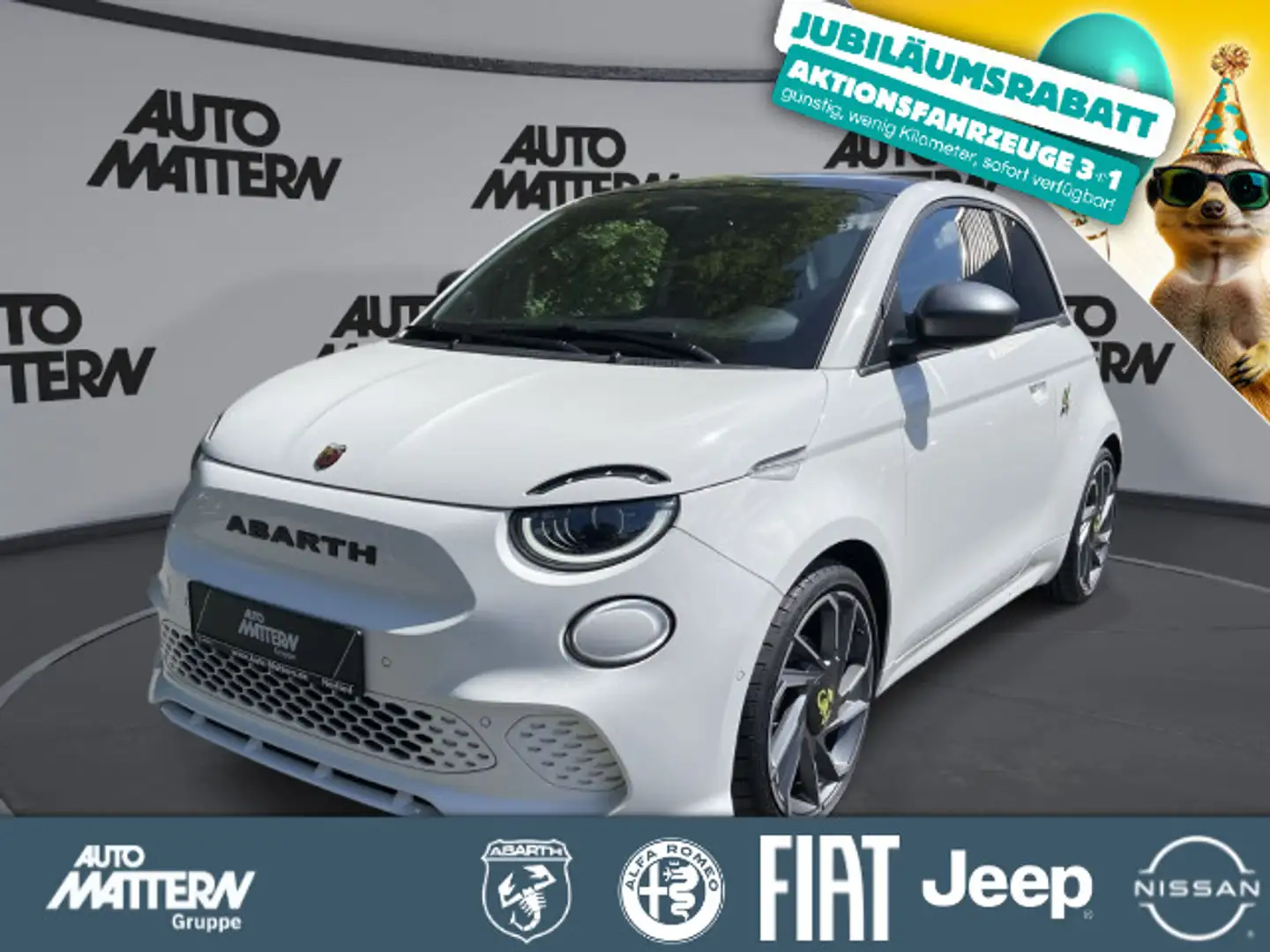 Abarth 500 Turismo Klimaautomatik|NAVI|CarPlay|LED|18" Blanc - 1