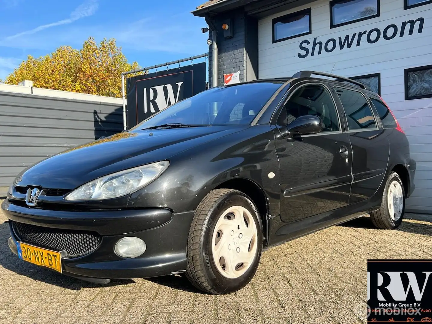 Peugeot 206 SW 1.6-16V *AIRCO*NIEUWE KOPPELING*TREKHAAK* Zwart - 1
