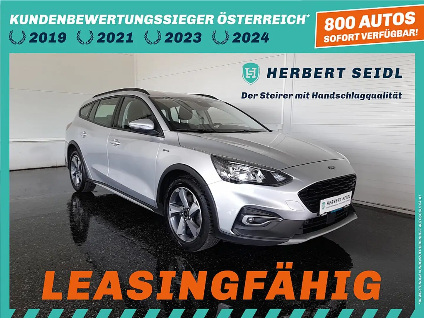Ford Focus Turnier Active X 1,5 EcoBlue Aut. *LED / NAVI /... Silber - 1