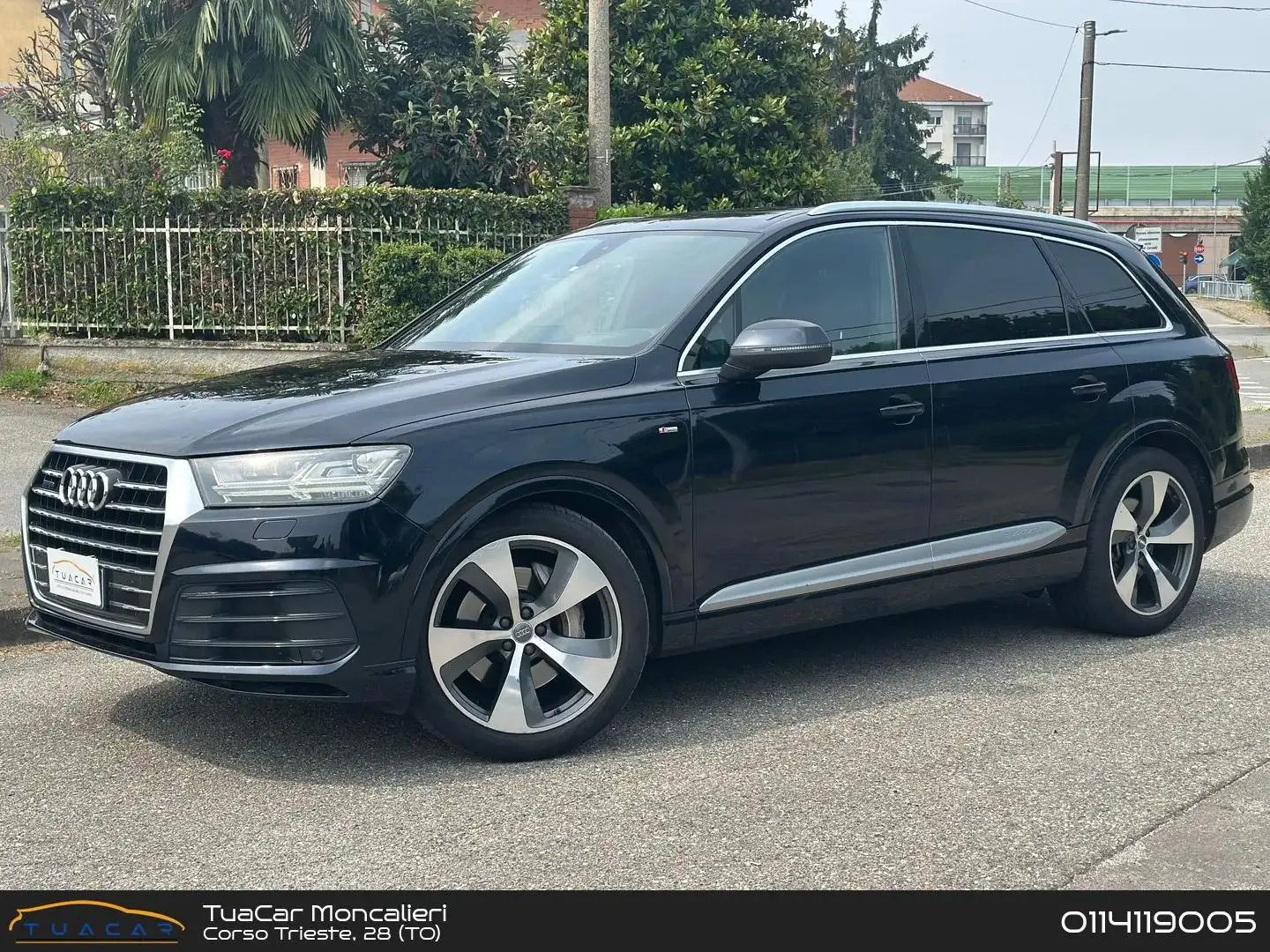 Audi Q7 S Line 3.0 TDI Bleu - 1