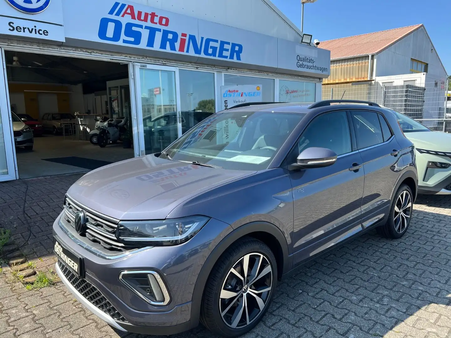 Volkswagen T-Cross R-Line 1,0 TSI DSG Kamera IQ Drive Light Gris - 1