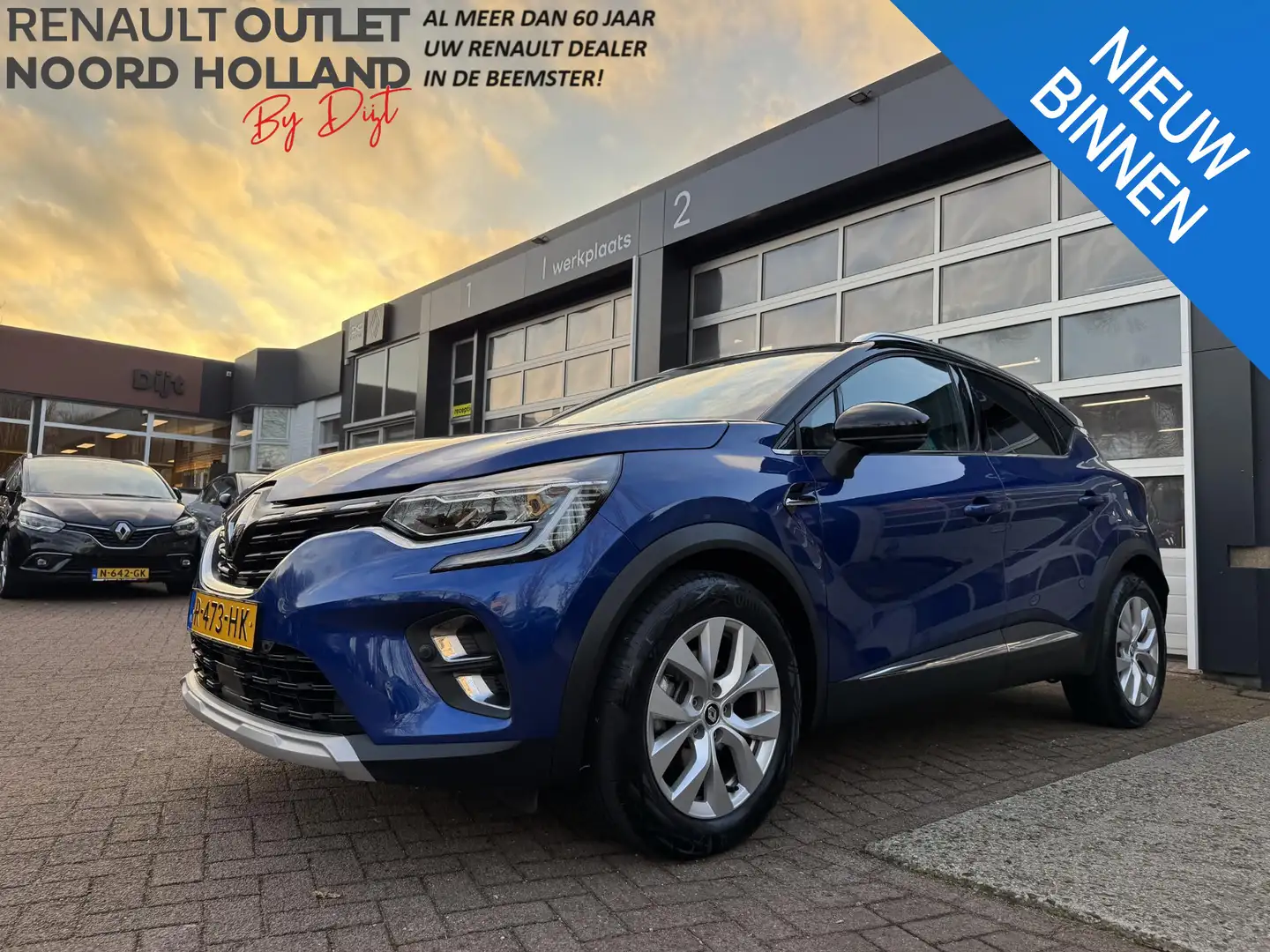 Renault Captur 1.6 E-Tech Plug-in Hybrid 160 Intens+Trekhaak!! Blauw - 1