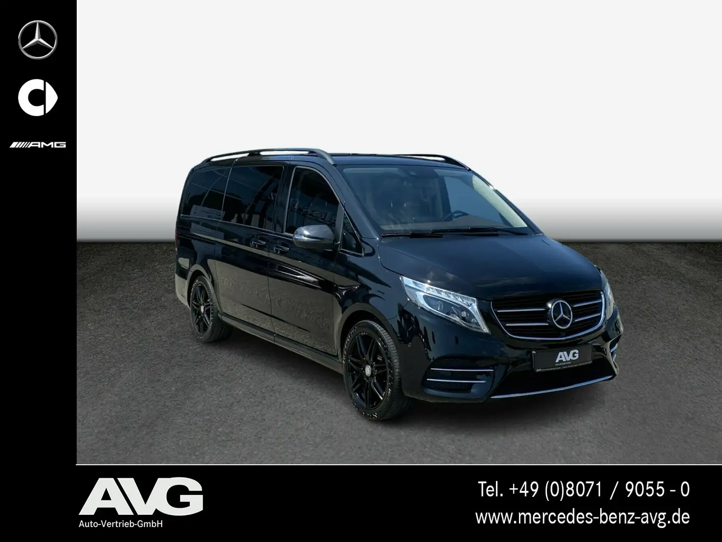 Mercedes-Benz V 250 V 250d 4MATIC EXCLUSIVE Lang AMG-Line AHK Distr. Negro - 2