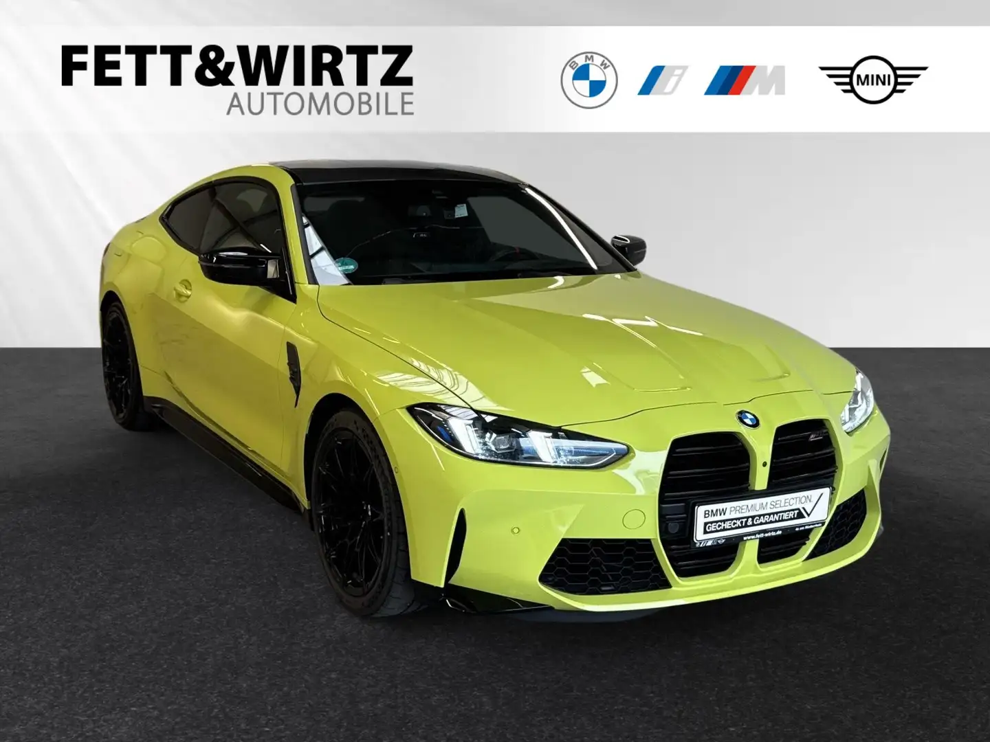 BMW M4 Competition Coupé *Facelift*|LC-Prof.|H/K|PA+ Jaune - 1