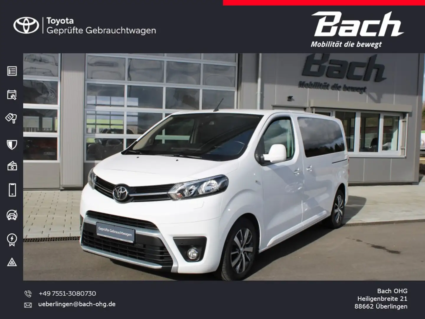 Toyota Proace Verso 2.0 D-4D 6-Gang Team D Standheizung Bílá - 1
