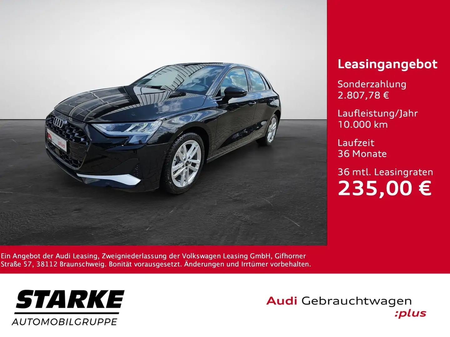 Audi A3 Sportback 35 TDI S tronic advanced NaviPlus AHK... Zwart - 1