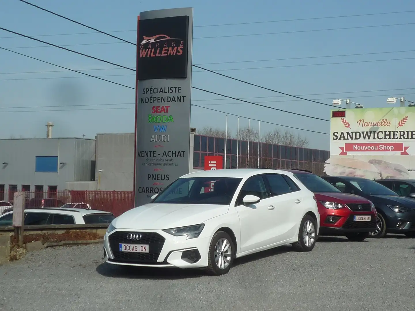 Audi A3 Sportback 30TFSI Stronic*APPLE CARPLAY*GARANTIE1AN Wit - 1
