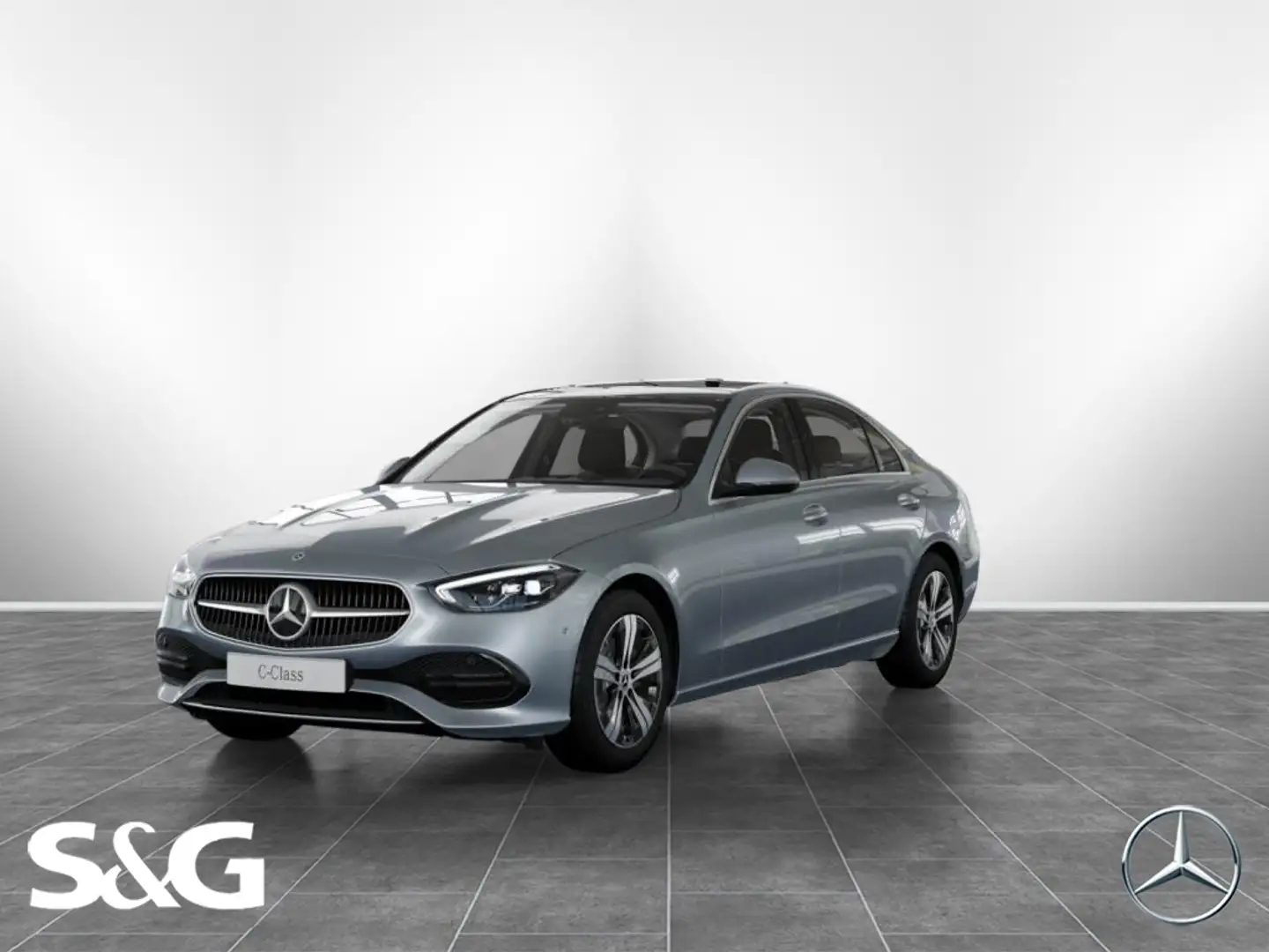 Mercedes-Benz C 200 d Avantgarde PANO+LED+17"+KAMERA+TOTWINKEL Silber - 1