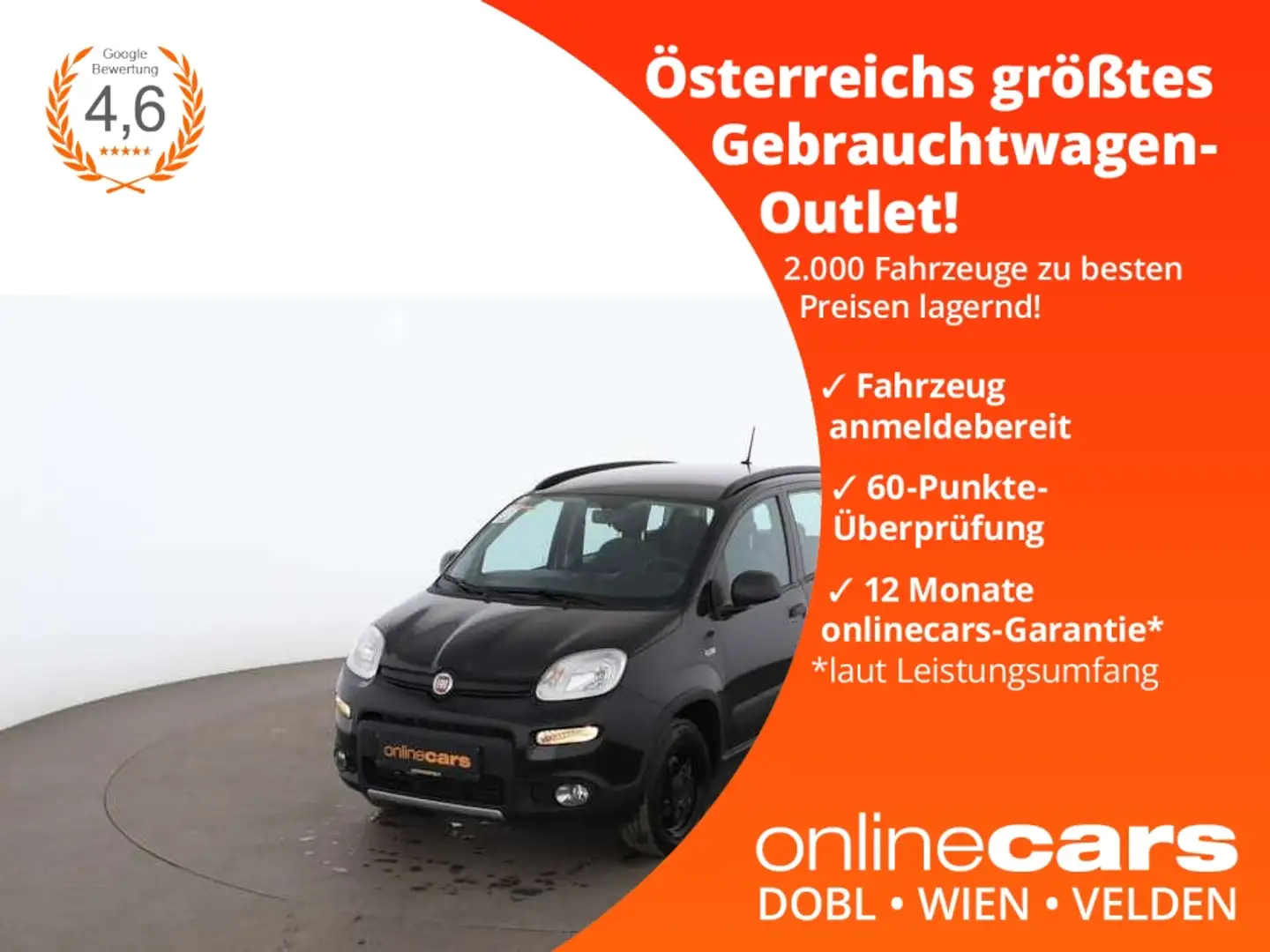 Fiat Panda 85 TwinAir 4x4 SITZHZG KLIMA-ANLAGE crna - 1