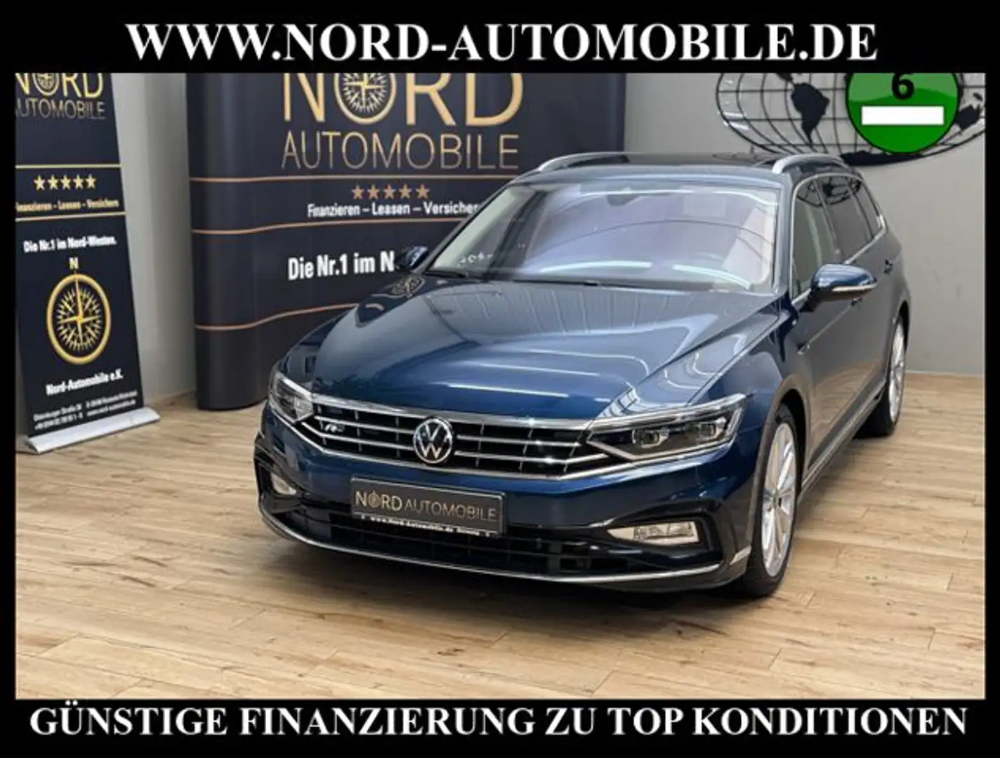 Volkswagen Passat Variant R-Line 4MOT 2.0 TSI DSG Pano/AHK/ R-Line Azul - 1
