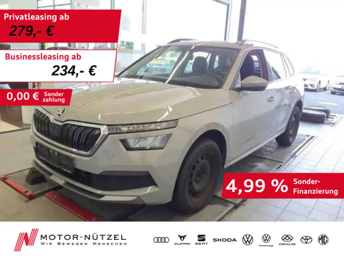 Skoda Kamiq 1.0TSI AMBITION LED+APP+BT+DAB+GRA+SHZ+PDC Grau - 1