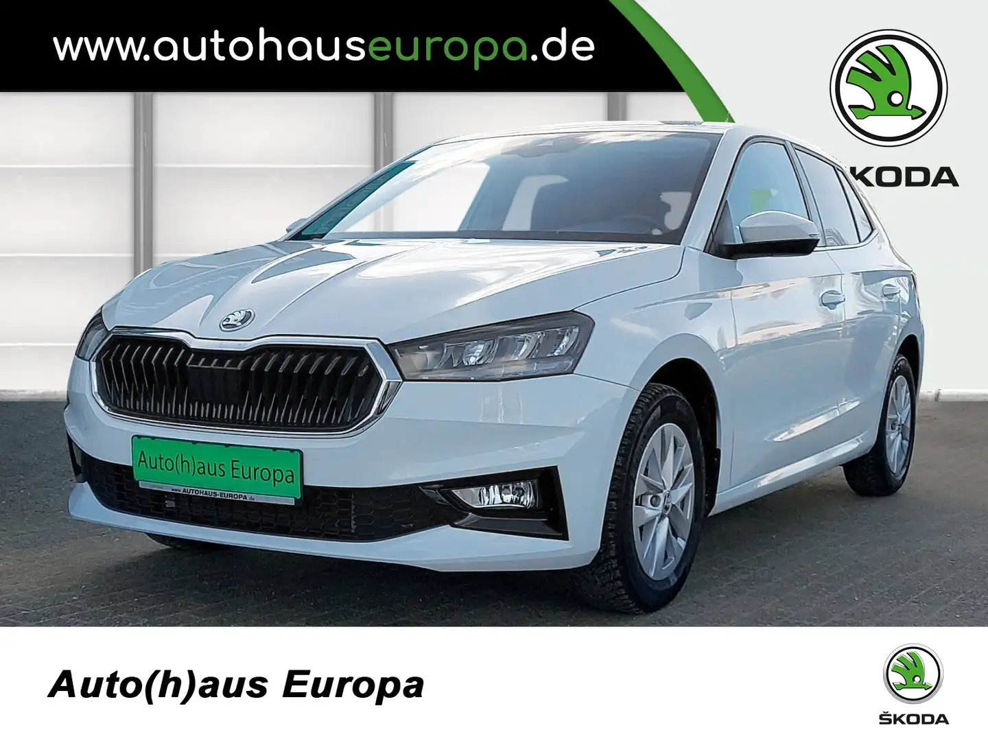 Skoda Fabia 1.0 TSI DSG Style ACC Kamera SmartLink LHZ SHZ PDC Weiß - 1
