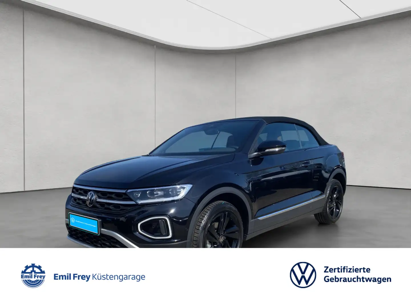 Volkswagen T-Roc Cabriolet Style 1.5 TSI DSG Style NAV APP Schwarz - 1