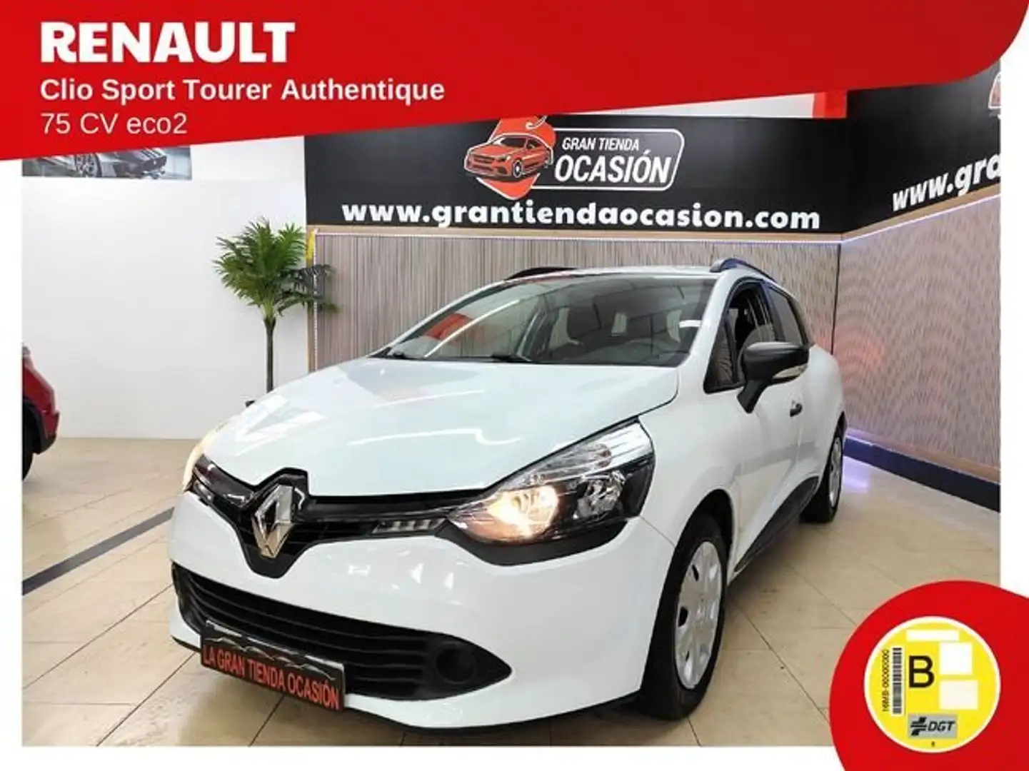 Renault Clio Sport Tourer Authentique dCi 75 eco2 Blanco - 1