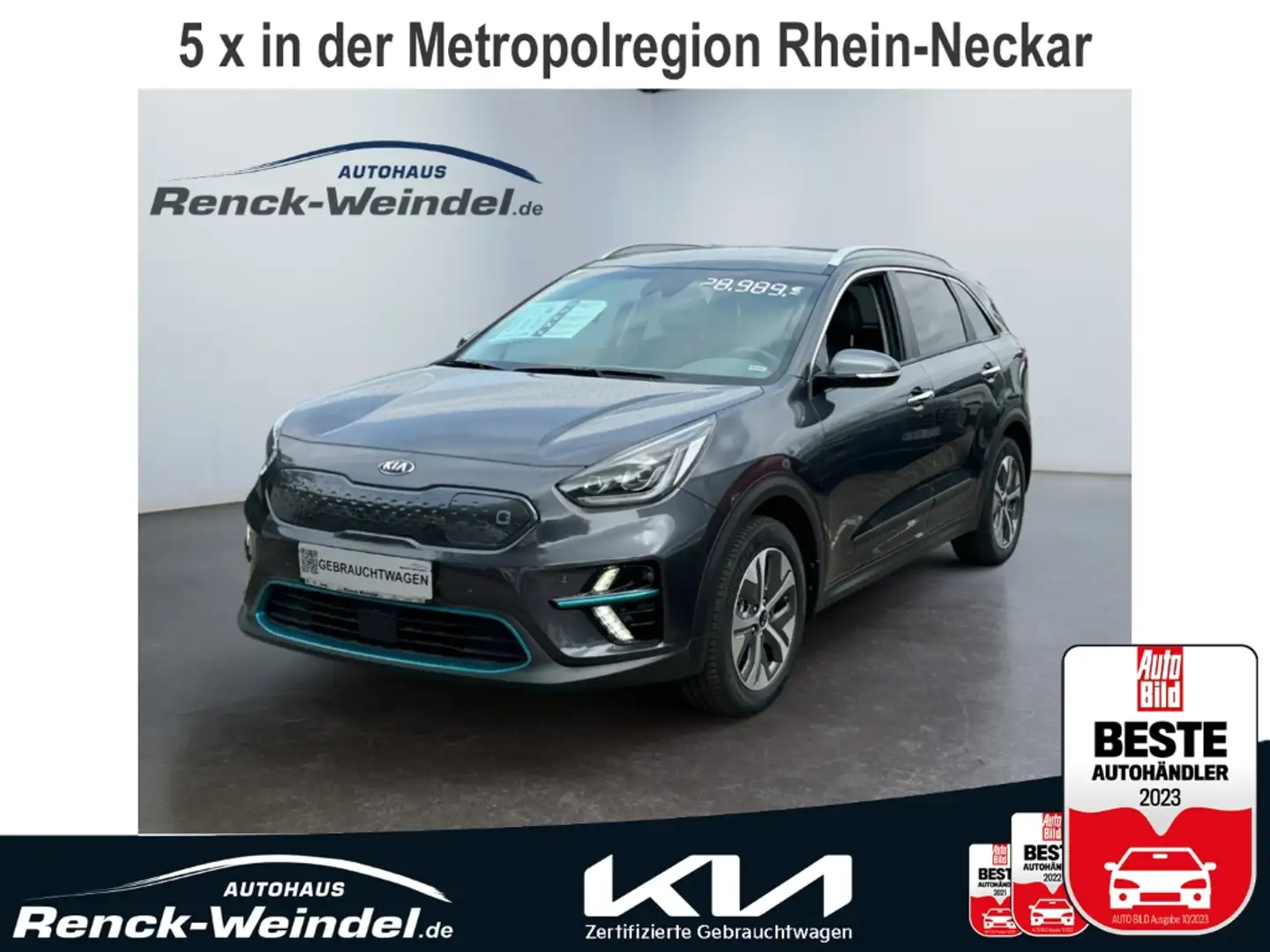 Kia Niro e-Spirit Navi Leder digitales Cockpit Soundsystem Grau - 1
